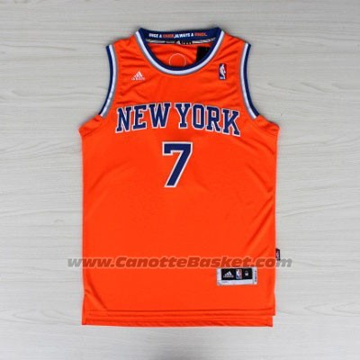 Maglia New York Knicks Carmelo Anthony #7 Arancione